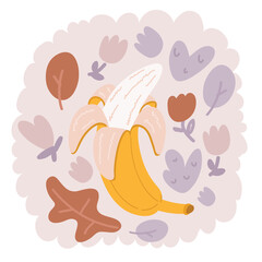 Vector illustration of bananas