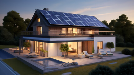 solar powered house