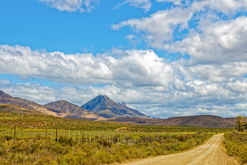 Gravel road in the little Karoo