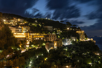 Fototapeta premium Sorrento Italy at night