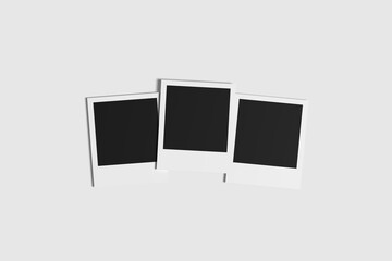 Mockup polaroid style photo frame