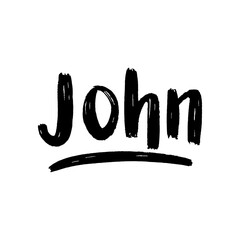 Man name John hand lettering - 664997936