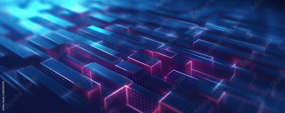 Wall mural dynamic abstract background representing digital technology concepts
