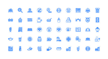 cafe icon set