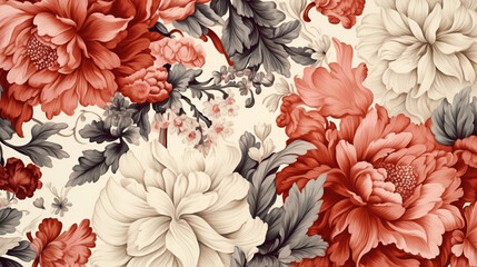 Exotic floral pattern wallpaper texture moderne style