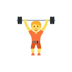 🏋️ Person Lifting Weights 