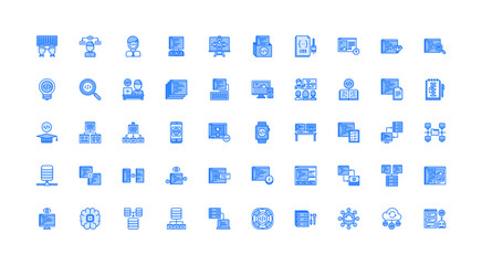 programming icon set