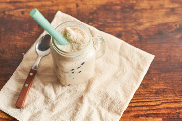 Famous drink bubble milk tea from taiwan and china