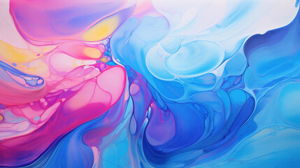 Background paint flowing blue multicolored