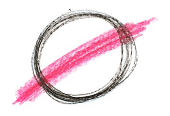 Photo grunge hand draw, scribble no sign, wax pastel, crayon isolated on white, clipping path
