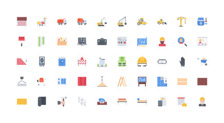 construction icon set
