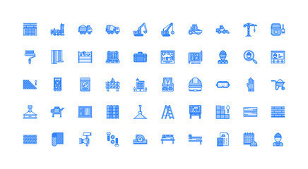 construction icon set