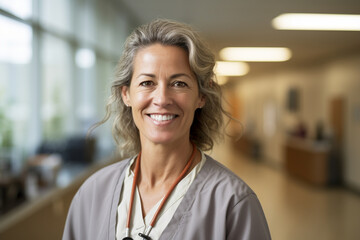 An infectious disease specialist exudes kindness and expertise, her warm smile providing comfort to patients seeking guidance and treatment. 