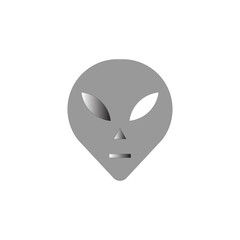 icon vector alien template design trendy