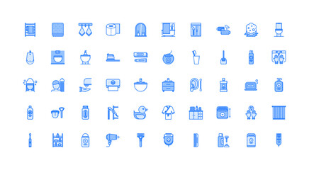 hygiene icon set