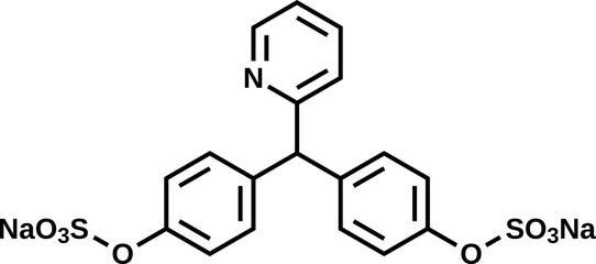 Sodium picosulfate structural formula, vector illustration