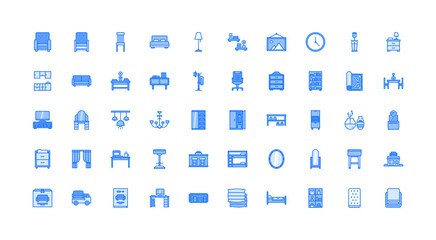 furniture icon set