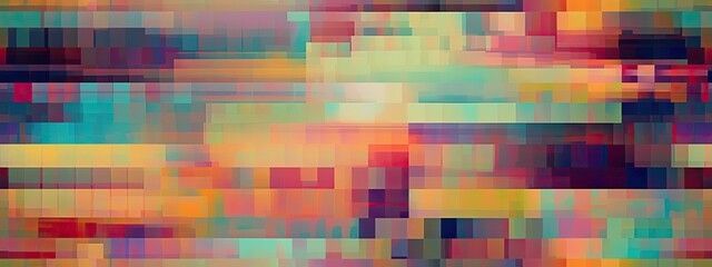Seamless digital pixel glitch abstract error background overlay pattern. Broken CRT television or video game damage texture. Futuristic post apocalyptic cyberpunk signal data white noise backdrop