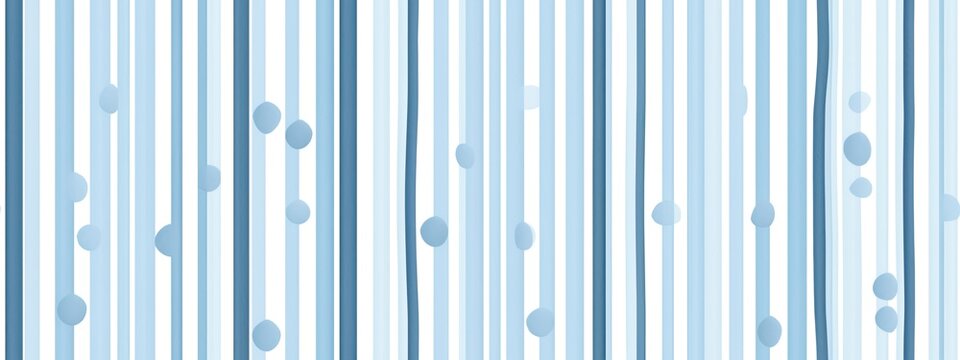 Fototapeta Seamless playful light pastel blue pin stripe fabric pattern. Cute abstract geometric wonky vertical lines background texture. Boy's birthday, baby shower or nursery wallpaper design