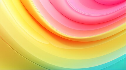 Rainbow Candy Wave: Colorful Gradient Background with Soft Waves - Perfect for Creative Designs and Colorful Concepts