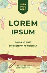 Snack Packaging Vector Template