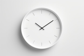 wall clock on white wall