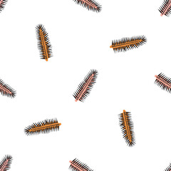 Midcentury modern floral vector endless vector pattern. Organic summer gender neutral 70s matisse wallpaper. 