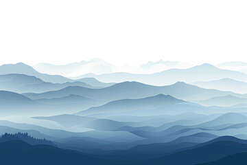 Fototapeta na wymiar Mountain landscape with clouds