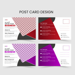 template for business,post card design,vector design , creative design eye catching,color full template 