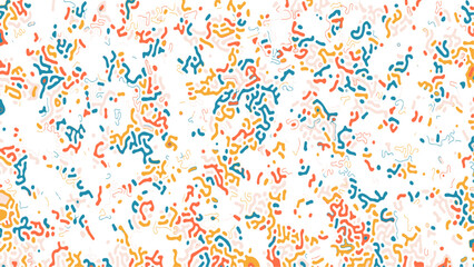 Diffusion reaction vector seamless pattern. Organic shapes, lines pattern. Monochrome tileable background with smooth natural maze. Trendy chaotic surface pattern design.