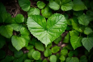 Symbolizing care for the environment, a green heart represents the concept of environmental protection. Generative AI