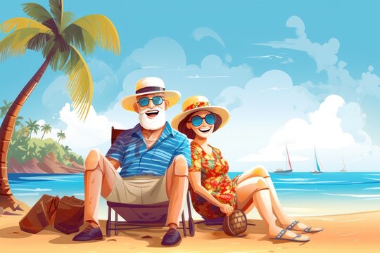 Sunny Escape, Grandparents' Beach Vacation