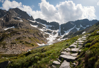 Szlak, droga w g&oacute;rach, Tatry Wysokie