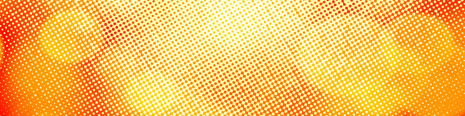 Red, orange panorama bokeh background with copy space for text or image, Usable for banner, poster, cover, Ad, events, party, sale, celebrations, and various design works