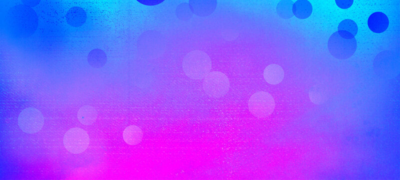 Blue, pink bokeh widescreen background with copy space for text or image, Usable for banner, poster, cover, Ad, events, party, sale, celebrations, and various design works