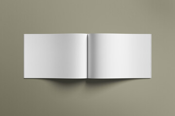 Realistic Magazine mockup on light grey background