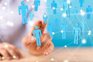 Social Media Circles modern Network