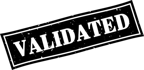 Fototapeta premium Validated square grunge rubber stamp