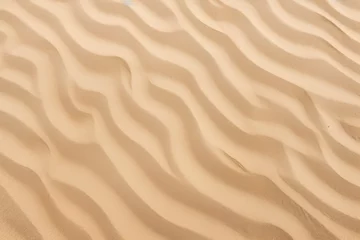 Fotobehang Closeup of sand pattern of a beach in the summer. © MdBillal