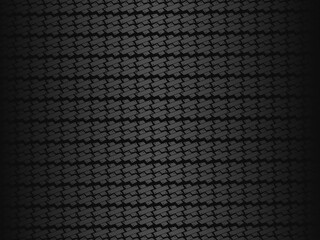 Black metal texture steel background. Luxurious steel ornament. Perforated metal sheet.