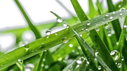 grass with dew drops