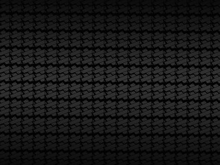Black metal texture steel background. Luxurious steel ornament. Perforated metal sheet.