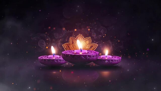 diwali festive of light celebration background animation for social media story. seamless looping time-lapse virtual video animation background.