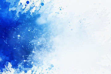 sapphire and white watercolor grunge splash