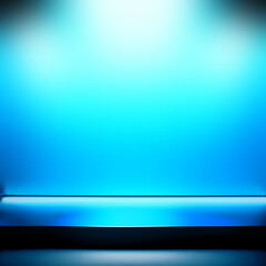 Blurred colored abstract background. Smooth transitions of blue stage. Colorful gradient. Soft dark backdrop. Colorful wallpaper, mockup for website, web for designers. Network concept illustration