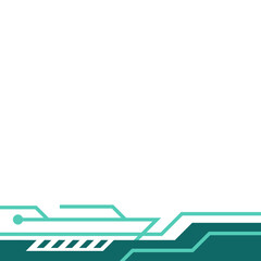 Futuristic Technology Footer