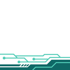 Futuristic Technology Footer