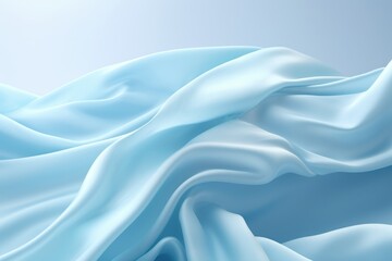 Obraz premium A detailed shot of a soft, textured light blue fabric