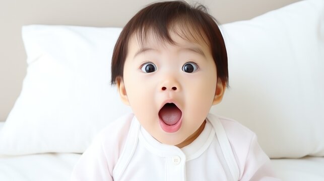 Baby is surprised