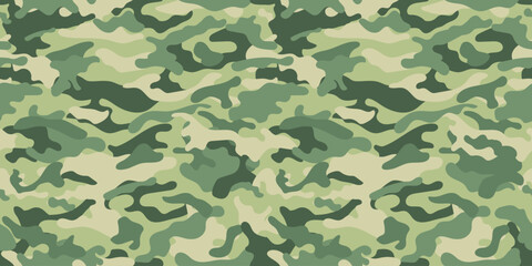 Fototapeta premium Trendy camouflage military pattern. Vector camouflage pattern for trendy clothing design.
